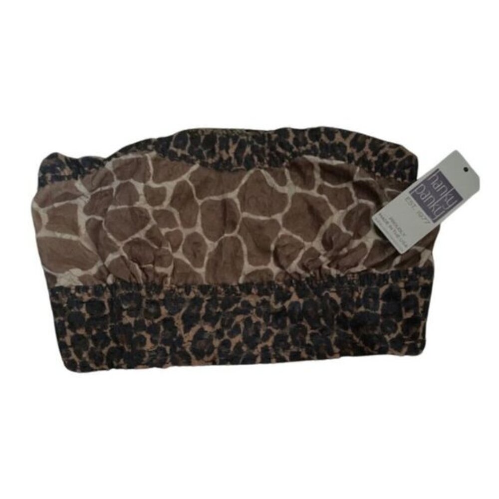 New Hanky Panky Bandeau Bra Leopard Lace